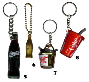 Nr. 5-8: Coca-Cola Flaschen